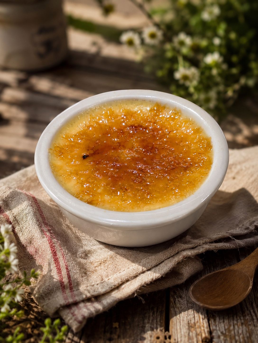 Crème brûlée Maison individuelle en cassolette